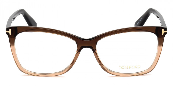 Tom Ford™ FT5514 050 54 - Gradient Transparent Dark-To-Light Brown/Transparent Dark Brown