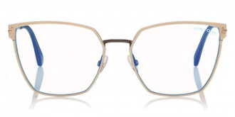 Color: Ivory Enamel/Shiny Black/Blacks (021) - Tom Ford FT5574-B02155