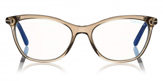 Color: Shiny Transparent Brown/Shiny Dark Havana/Rose Gold (045) - Tom Ford FT5636-B04552
