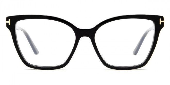 Tom Ford™ FT5641-B 001 53 - Black & Black & Smoke/Pink Havana