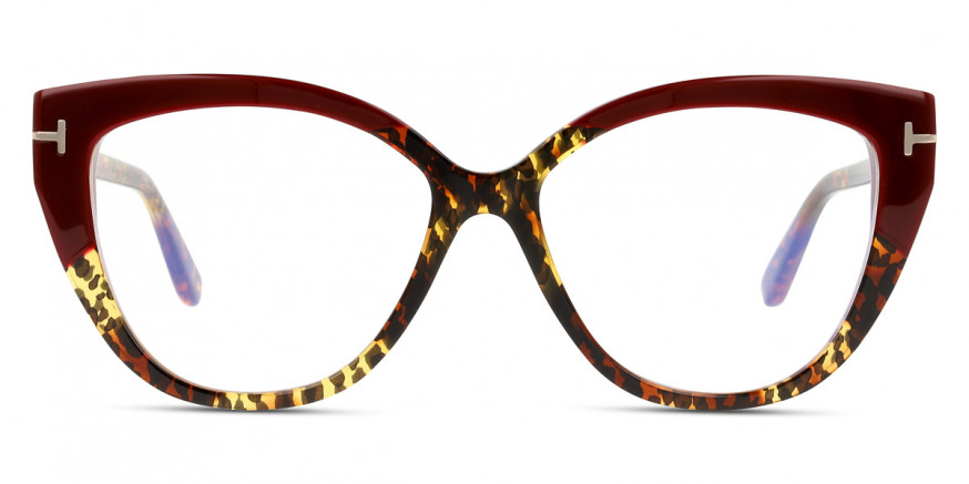 Tom Ford™ FT5673-B 056 54 - Vintage Leopard/Bordeaux-To-Vintage Leopard