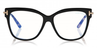 Tom Ford™ FT5704-B 005 54 - Black/Nude & Vintage Pink Havana with Rose Gold