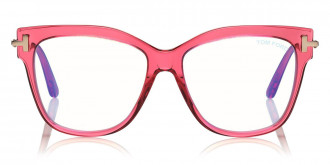 Tom Ford™ FT5704-B 066 54 - Shiny Transparent Raspberry With Rose Gold