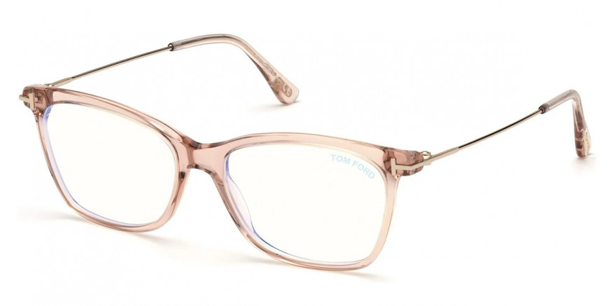 Tom Ford™ FT5712-B 072 52 - Shiny Transparent Pink/Shiny Rose Gold