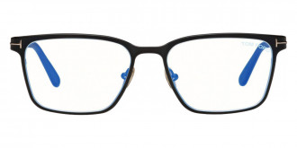 Color: Matte Black/Shiny Rose Gold/T Logo (002) - Tom Ford FT5733-B00255