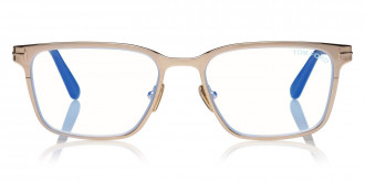 Color: Shiny Rose Gold/Shiny Dark Havana/T Logo (028) - Tom Ford FT5733-B02855