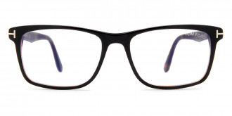 Color: Shiny Black Havana/Shiny Blonde Havana/T Logo (005) - Tom Ford FT5752-B00553