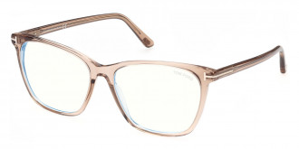 Tom Ford™ FT5762-B 045 55 - Shiny Rose Champagne/T Logo