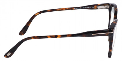 Tom Ford™ FT5772-B 052 55 Vintage Dark Havana/Black Clip Eyeglasses
