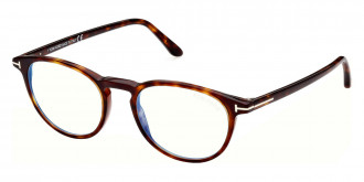Color: Shiny Auburn Havana/T Logo (054) - Tom Ford FT5803-B05449