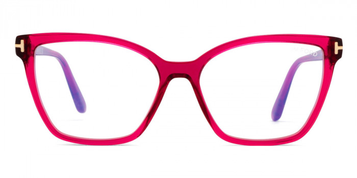 Tom Ford™ FT5812-B 074 53 - Transparent Fuchsia/T Logo
