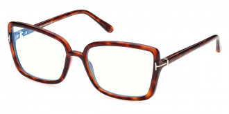 Color: Shiny Auburn Havana/T Logo (054) - Tom Ford FT5813-B05456