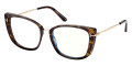 Shiny Classic Dark Havana/Rose Gold/T Logo