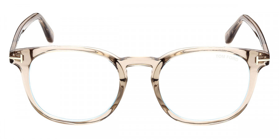 Tom Ford™ FT5819-B 057 52 - Shiny Transparent Beige/T Logo