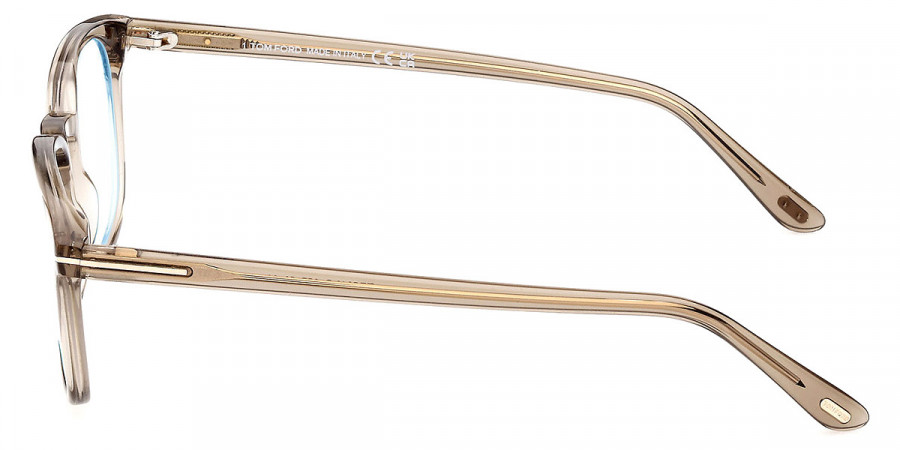 Color: Shiny Transparent Beige/T Logo (057) - Tom Ford FT5819-B05752