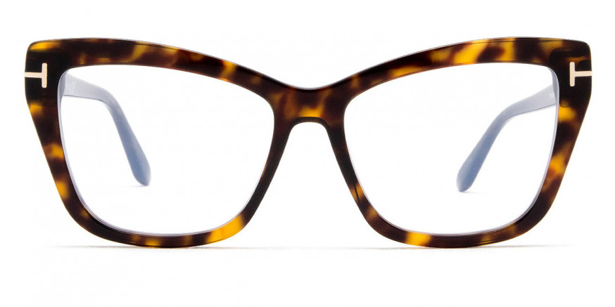 Tom Ford™ FT5826-B 052 55 Dark Havana/T Logo Eyeglasses