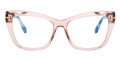 Shiny Transparent Rose/Rose Havana/T Logo / Blue Block