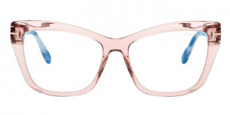 Color: Shiny Transparent Rose/Rose Havana/T Logo (072) - Tom Ford FT5826-B07255