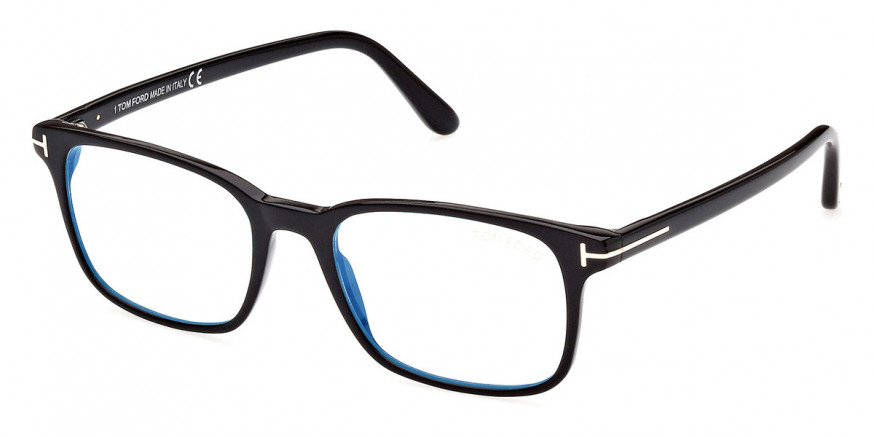 Tom Ford™ FT5831-B 001 53 Shiny Black/T Logo Eyeglasses