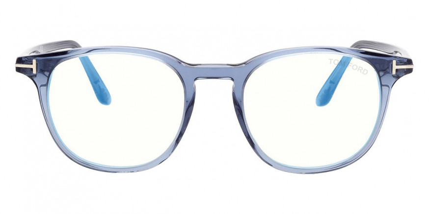 Tom Ford™ FT5832-B 090 50 - Shiny Transparent Blue/T Logo