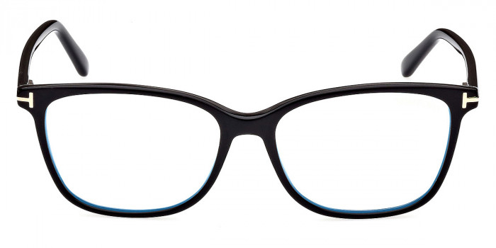 Tom Ford™ FT5842-B 001 54 - Shiny Black/T Logo