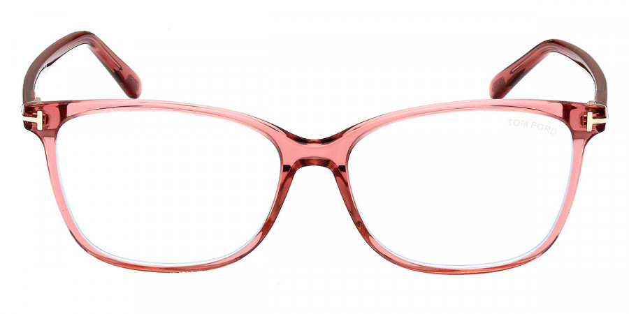 Tom Ford™ FT5842-B 074 54 - Shiny Transparent Pink/T Logo