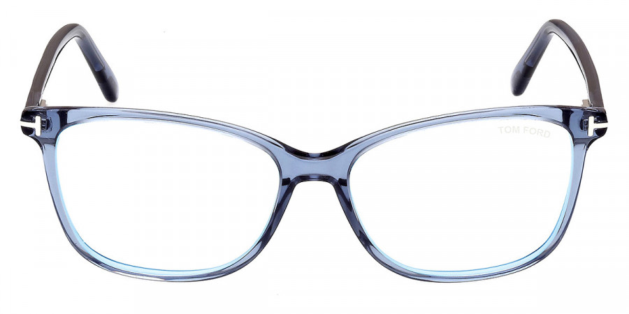 Tom Ford™ FT5842-B 090 54 - Shiny Blue/T Logo