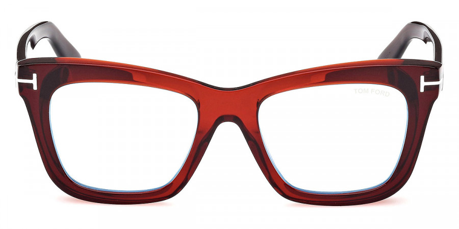 Tom Ford™ FT5881-B 045 52 - Shiny Transparent Amber/T Logo
