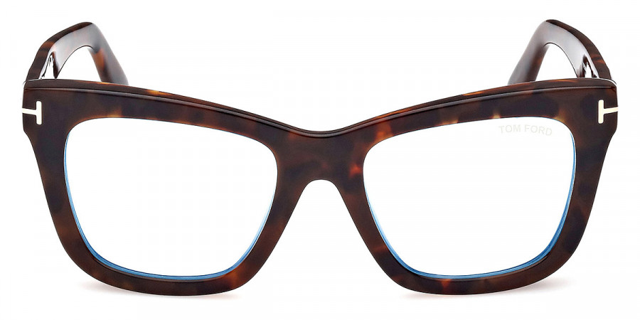 Tom Ford™ FT5881-B 052 52 - Shiny Dark Havana/T Logo