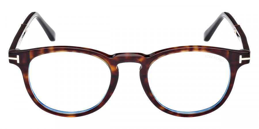 Tom Ford™ FT5891-B 056 49 - Classic Dark Havana/Shiny Rose Gold/T Logo