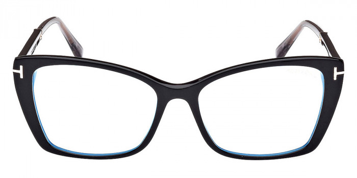 Tom Ford™ FT5893-B 001 55 - Shiny Black/Shiny Rose Gold/T Logo