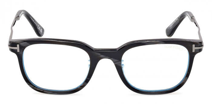 Tom Ford™ FT6022-D-B 063 52 - Shiny Gunmetal/Black Horn