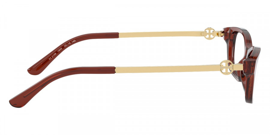 Color: Transparent Dark Brown (1800) - Tory Burch TY2106180052