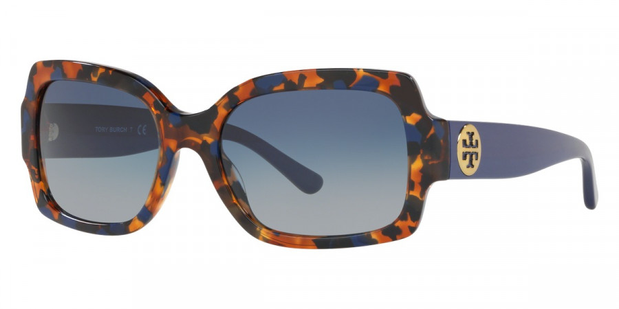 Color: Blue Amber Tortoise (17574L) - Tory Burch TY713517574L55
