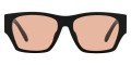 Shiny Black / Salmon Solid