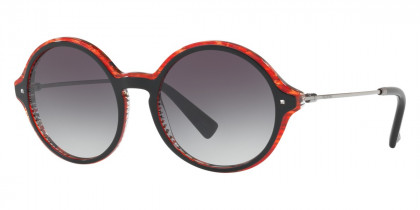 Color: Top Black on Lines Red (50468G) - Valentino VA401550468G53