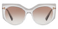 Crystal / Transparent Gray / Light Brown Gradient