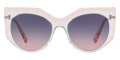 Crystal / Transparent Pink / Blue Gradient Rose