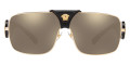 Gold / Light Brown Mirrored Gold