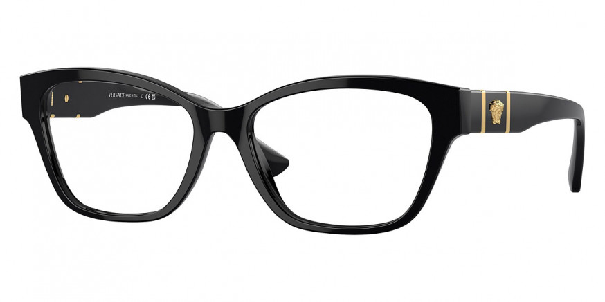 Versace™ VE3344 GB1 52 Black Eyeglasses