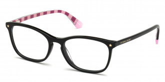 Victoria's Secret™ VS5007 001 53 - Black with Strip Pattern Inside Gold Star