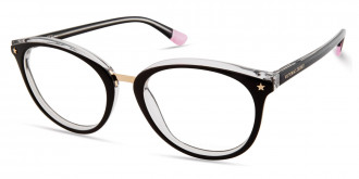 Victoria's Secret™ VS5017 001 52 - Black on Clear with Gold and Gold Star