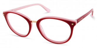 Victoria's Secret™ VS5017 069 52 - Dark Red on Pink with Gold and Gold Star