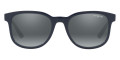 Dark Blue / Gray Mirrored Silver Gradient