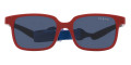 Full Red on Blue Rubber / Dark Blue