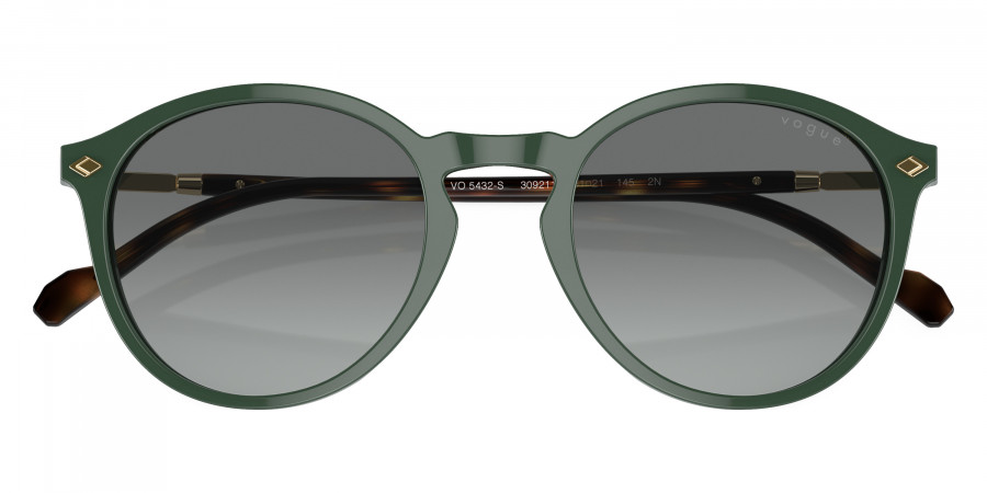 Color: Dusty Green/Total Dark Havana (309211) - Vogue VO5432S30921151
