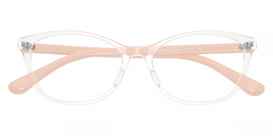 Color: Transparent/Full Pink (W745) - Vogue Eyewear VO5502DW74554