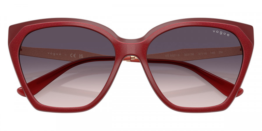 Color: Top Red/Opal Red/Rose Gold (322136) - Vogue Eyewear VO5521S32213657