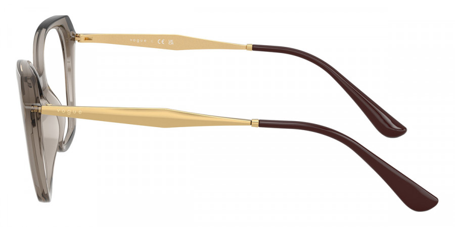 Color: Transparent Brown/Gold (3156) - Vogue Eyewear VO5522315652