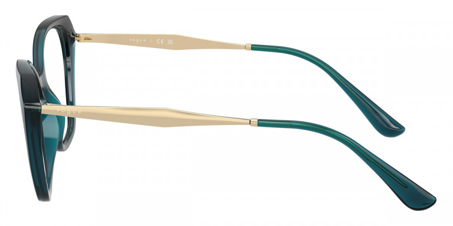 Color: Top Blue/Transparent Octanio/Pale Gold (3224) - Vogue Eyewear VO5522322452